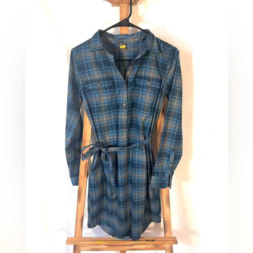 Eddie Bauer flannel dress size 2